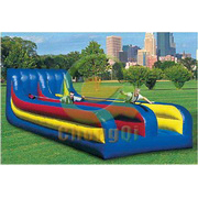 commercial Two lanes inflatable bungee game